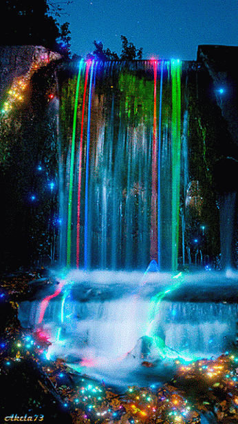 Colored Waterfall