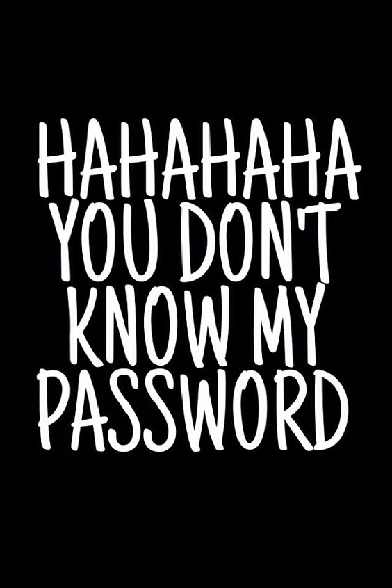 HAHAHA You Don't Know My Password