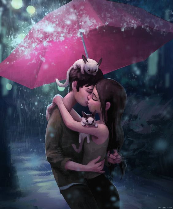 Cute Anime Kiss