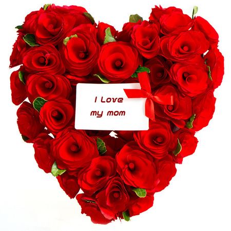 I Love My Mom -- Red Flower Hear