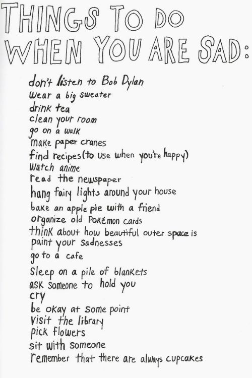 Things To Do When You Are Sad