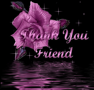 Thank You Friend -- Purple Rose