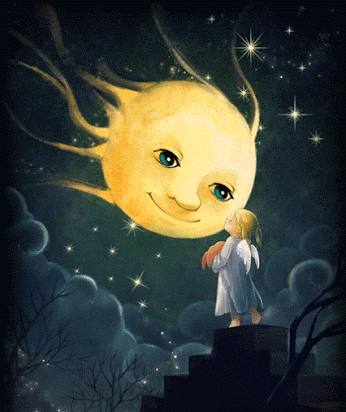 Little Angel and Moon