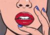 Red Lips Blue Nails