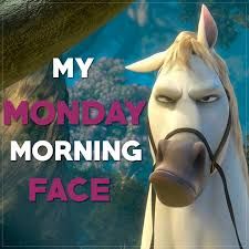 My Monday morning face