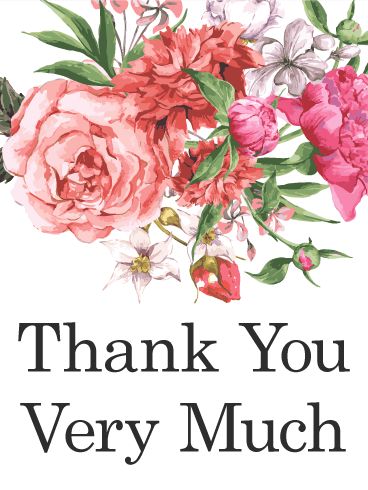 Thank You Very Much -- Flowers