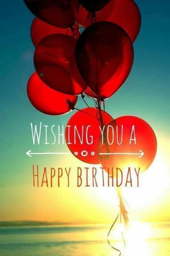 Wishing You A Happy Birthday -- Red Balloons