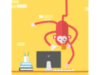 Animated picture Monkey in an Office