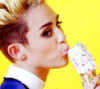 Miley Cyrus with Ice Cream