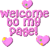 Welcome To My Page! -- Pink Hearts