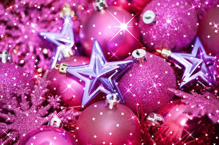 Merry Christmas -- Pink Decorations