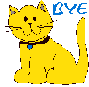 Bye yellow cat
