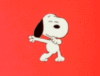 Snoopy dancing