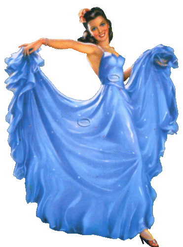 Dancing Lady in Blue