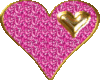 Pink and Gold Heart