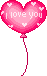 I Love You -- Heart Balloon