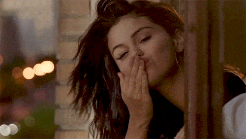 Selena Gomez Blowing Kiss