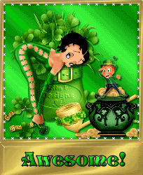 Happy St. Patrick's Day -- Awesome! Betty Boop