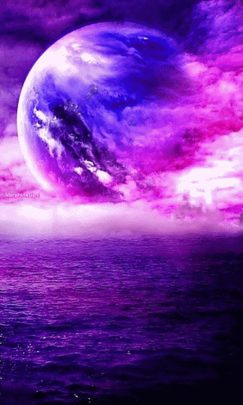 Fantasy Moon and Sea