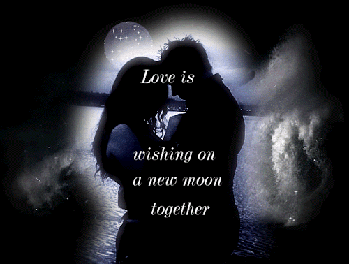 Love is wishing on a new moon together