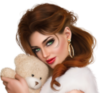 Beautiful Girl with Teddy Bear
