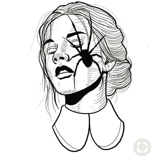 Spider on Face