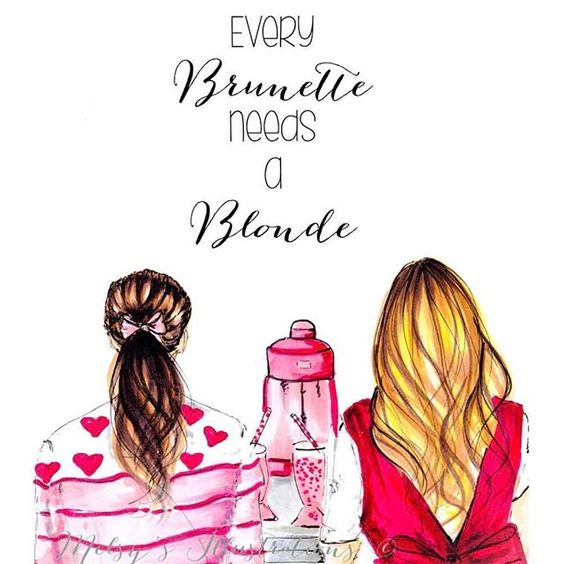 Every Brunette Needs A Blonde 👸🏻👸🏼 