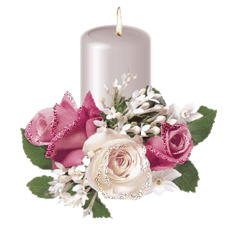 Candle and Flowers