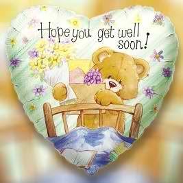 Hope you get well soon! -- Teddy Bear Heart
