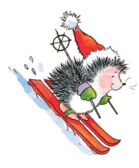 Christmas -- Cute hedgehog