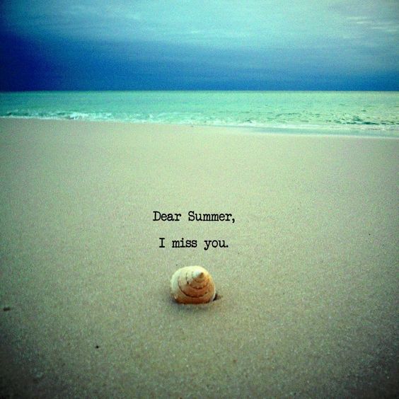 Dear summer, I miss you.