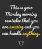 This is your Monday morning reminder that you are amazing and you can handle anything.