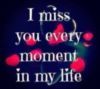 I miss you every moment in my life