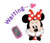 Waiting... Minnie Mouse