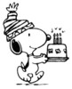 Happy Birthday -- Snoopy, Cake