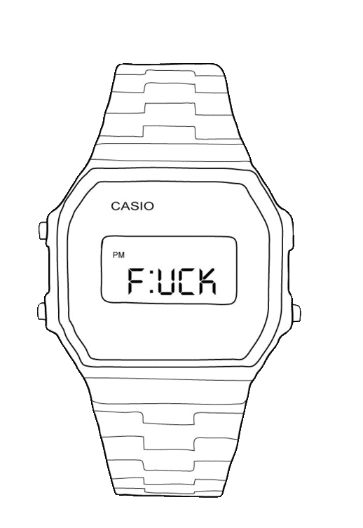 Fuck -- Casio Watch
