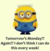 Tomorrow's Monday again Minion