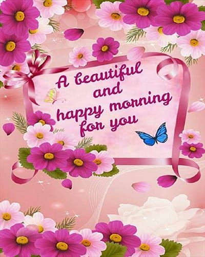 A beautiful and happy morning for you
