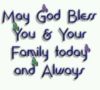 May God Bless You & Your Family today and Always