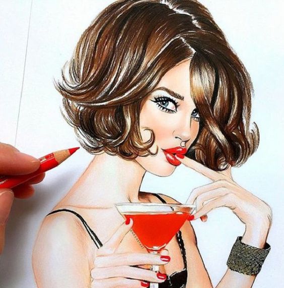 Sexy Girl with cocktail