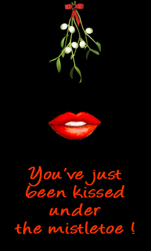 You've just been kissed under the mistletoe!
