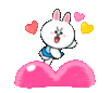 Bunny and hearts