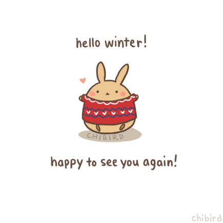 Hello winter! Happy to see you again!