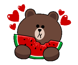 Bear eats Watermelon