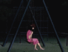 Anime Girl on the swing