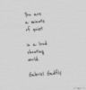 You are a minute of quiet in a loud shouting world. Gabriel Gadfly