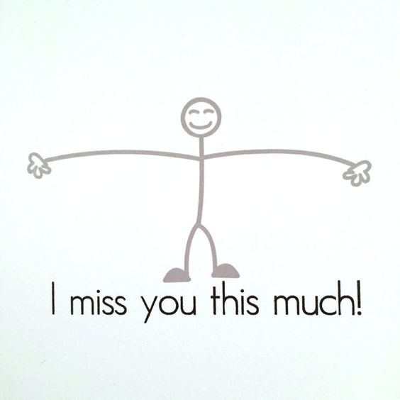 I miss you this much