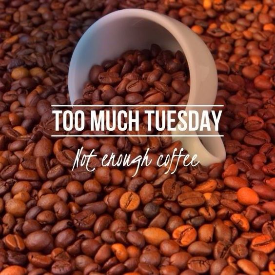 Too much Tuesday Not enough coffee