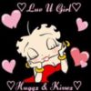 Luv U Girl Hugs & Kisses - Betty Boop