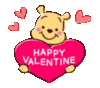 Happy Valentine - Winnie the Pooh